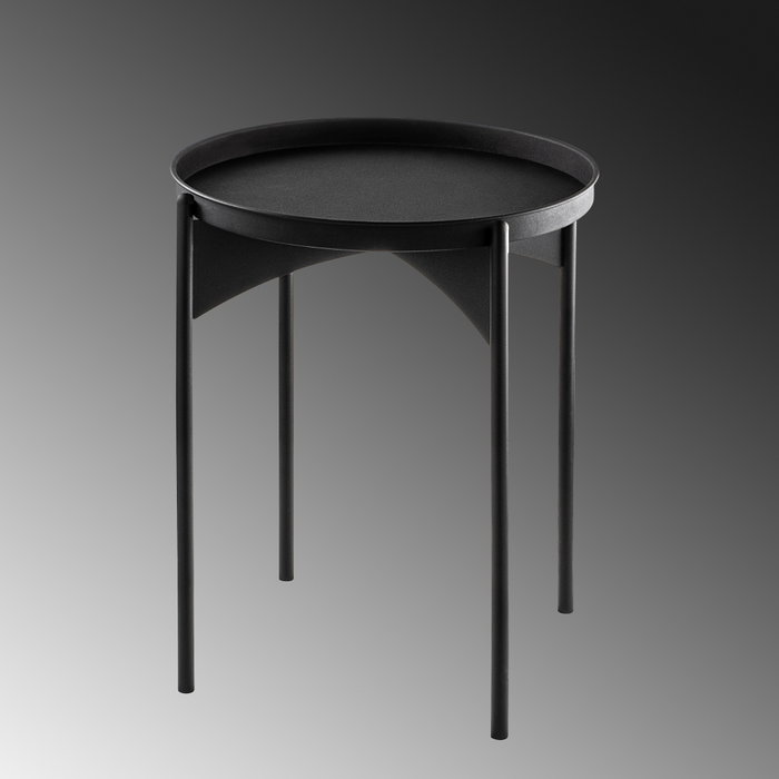 Hanah Home Shb-002-A Mesa de centro de metal negra